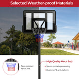 9位可调高度的便携式篮球框 Portable Basketball Hoop with 9-Position Adjustable Height