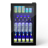 120罐玻璃门饮料迷你冰箱 120 Can Beverage Mini Refrigerator with Glass Door