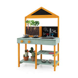 儿童厨房玩具套装，带根观察器花盆和可旋转水龙头 Kids Kitchen Playset with Root Viewer Planter and Rotatable Faucet