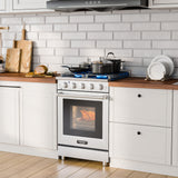 24 英寸独立式天然气灶，带 4 个燃烧器炉灶 24 Inches Freestanding Natural Gas Range with 4 Burners Cooktop