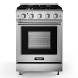 24 英寸独立式天然气灶，带 4 个燃烧器炉灶 24 Inches Freestanding Natural Gas Range with 4 Burners Cooktop