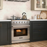 30 英寸 120V 天然气灶，带 5 个燃烧器炉灶 30 Inches 120V Natural Gas Range with 5 Burners Cooktop