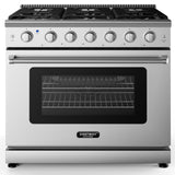 36 英寸独立式天然气灶，带 6 个燃烧器炉灶 36 Inches Freestanding Natural Gas Range with 6 Burners Cooktop