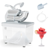 300W 商用双刀片安全开关碎冰机-灰色 300W Commercial Ice Crusher with Dual Blades and Safety Switch-Gray