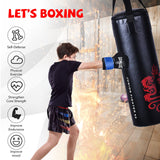 5 件 40 磅填充拳击套装带跳绳和手套 5 Pieces 40Lbs Filled Punching Boxing Set with Jump Rope and Gloves