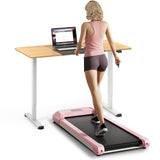 2.25 HP 步行垫带 LED 显示和遥控器-粉色 2.25 HP Walking Pad with LED Display and Remote Control-Pink