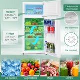 2门冷轧板紧凑型冰箱-白色 2 Doors Cold-rolled Sheet Compact Refrigerator-White