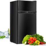 2门冷轧板紧凑型冰箱-黑色 2 Doors Cold-rolled Sheet Compact Refrigerator-Black