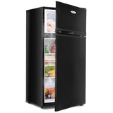 2门冷轧板紧凑型冰箱-黑色 2 Doors Cold-rolled Sheet Compact Refrigerator-Black
