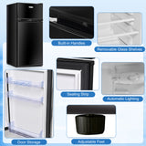 2门冷轧板紧凑型冰箱-黑色 2 Doors Cold-rolled Sheet Compact Refrigerator-Black