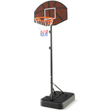 篮球框 5.6-6.5 英尺，高度可调节，适合儿童，带防碎篮板 Basketball Hoop 5.6-6.5 FT Height Adjustable for Kids with Shatterproof Backboard