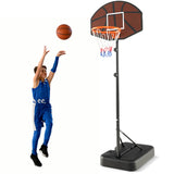 篮球框 5.6-6.5 英尺，高度可调节，适合儿童，带防碎篮板 Basketball Hoop 5.6-6.5 FT Height Adjustable for Kids with Shatterproof Backboard