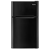 3.2 立方英尺紧凑型不锈钢冰箱 - 黑色 3.2 cu ft. Compact Stainless Steel Refrigerator-Black