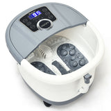 便携式电动足浴指压滚轮电动按摩器-灰色 Portable Electric Foot Spa Bath Shiatsu Roller Motorized Massager-Gray