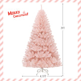 6/7 英尺人造圣诞树铰接全枞树 - 7 英尺 6/7 Feet Artificial Christmas Tree Hinged Full Fir Tree-7 ft