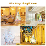 6'/7.5'/9' 铰链人造圣诞树，带金属支架 - 6 英尺 6' / 7.5' / 9' Hinged Artificial Christmas Tree with Metal Stand-6 ft