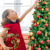 6.5 英尺预亮铰链人造铅笔圣诞树 - 6.5 英尺 6.5 Feet Pre-Lit Hinged Artificial Pencil Christmas Tree-6.5 ft