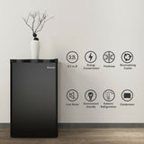 3.2 立方英尺迷你宿舍紧凑型冰箱-黑色 3.2 cu.ft. Mini Dorm Compact Refrigerator-Black