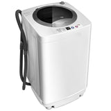 7.7 磅便携式自动洗衣机带排水泵 7.7 lbs Portable Automatic Laundry Washing Machine with Drain Pump