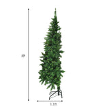 预亮人造半国家圣诞树，带 8 种闪光模式 - 5 英尺 Pre-Lit Artificial Half National Christmas Tree with 8 Flash Modes-5 ft