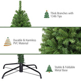 PVC 人造圣诞树高级铰链 - 7.5 英尺 PVC Artificial Christmas Tree Premium Hinged-7.5 ft