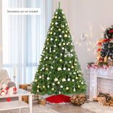 优质人造铰链 PVC 圣诞树，带金属支架，9 英尺 Premium Artificial Hinged PVC Christmas Tree with Metal Stand-9 ft