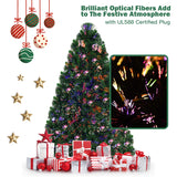 人工预点燃光纤 PVC 圣诞树 - 5 英尺 Artificial  Pre-Lit Fiber Optic PVC Christmas Tree-5 ft