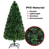 人工预点燃光纤 PVC 圣诞树 - 5 英尺 Artificial  Pre-Lit Fiber Optic PVC Christmas Tree-5 ft