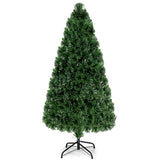 人工预点燃光纤 PVC 圣诞树 - 5 英尺 Artificial  Pre-Lit Fiber Optic PVC Christmas Tree-5 ft