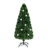 4 / 5 / 6 英尺 LED 光学人造雪花圣诞树 4 / 5 / 6 Feet LED Optic Artificial Christmas Tree with Snowflakes