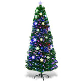 4 / 5 / 6 英尺 LED 光学人造雪花圣诞树 4 / 5 / 6 Feet LED Optic Artificial Christmas Tree with Snowflakes