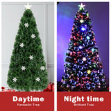 4 / 5 / 6 英尺 LED 光学人造雪花圣诞树 4 / 5 / 6 Feet LED Optic Artificial Christmas Tree with Snowflakes