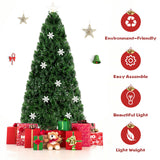 4 / 5 / 6 英尺 LED 光学人造雪花圣诞树 4 / 5 / 6 Feet LED Optic Artificial Christmas Tree with Snowflakes