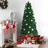 4 / 5 / 6 英尺 LED 光学人造雪花圣诞树 4 / 5 / 6 Feet LED Optic Artificial Christmas Tree with Snowflakes