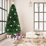 4 / 5 / 6 英尺 LED 光学人造雪花圣诞树 4 / 5 / 6 Feet LED Optic Artificial Christmas Tree with Snowflakes