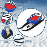 折叠儿童金属雪橇带拉绳雪橇和皮革座椅 Folding Kids' Metal Snow Sled with Pull Rope Snow Slider and Leather Seat