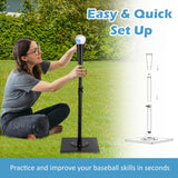 36 英寸可调节重型棒球击球 T 恤 36 Inch Adjustable Heavy Duty Batting Tee for Baseball