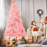 7.5 英尺铰接人造圣诞树全杉树 7.5 Feet Hinged Artificial Christmas Tree Full Fir Tree