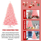 7.5 英尺铰接人造圣诞树全杉树 7.5 Feet Hinged Artificial Christmas Tree Full Fir Tree