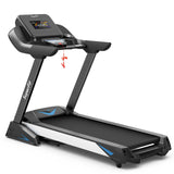 4.75 马力跑步机带 APP 和自动倾斜家用和公寓-黑色 4.75 HP Treadmill with APP and Auto Incline for Home and Apartment-Black