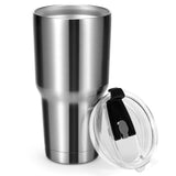 30 盎司不锈钢不倒翁杯双层真空保温杯带盖 30oz Stainless Steel Tumbler Cup Double Wall Vacuum Insulated Mug with Lid