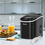 迷你便携式紧凑型电动制冰机-黑色 Mini Portable Compact Electric Ice Maker Machine-Black