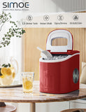 迷你便携式紧凑型电动制冰机-红色 Mini Portable Compact Electric Ice Maker Machine-Red