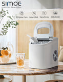 迷你便携式紧凑型电动制冰机-白色 Mini Portable Compact Electric Ice Maker Machine-White