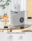 迷你便携式紧凑型电动制冰机-白色 Mini Portable Compact Electric Ice Maker Machine-White