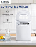 迷你便携式紧凑型电动制冰机-白色 Mini Portable Compact Electric Ice Maker Machine-White