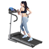 带液晶显示屏和心率传感器的电动折叠跑步机 Electric Foldable Treadmill with LCD Display and Heart Rate Sensor