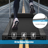 带液晶显示屏和心率传感器的电动折叠跑步机 Electric Foldable Treadmill with LCD Display and Heart Rate Sensor