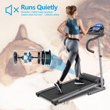 带液晶显示屏和心率传感器的电动折叠跑步机 Electric Foldable Treadmill with LCD Display and Heart Rate Sensor