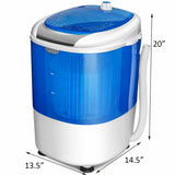 5.5 磅便携式半自动洗衣机 5.5 lbs Portable Semi Auto Washing Machine